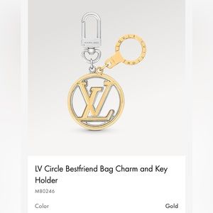 LV Circle Bestfriend Bag Charm and Key Holder